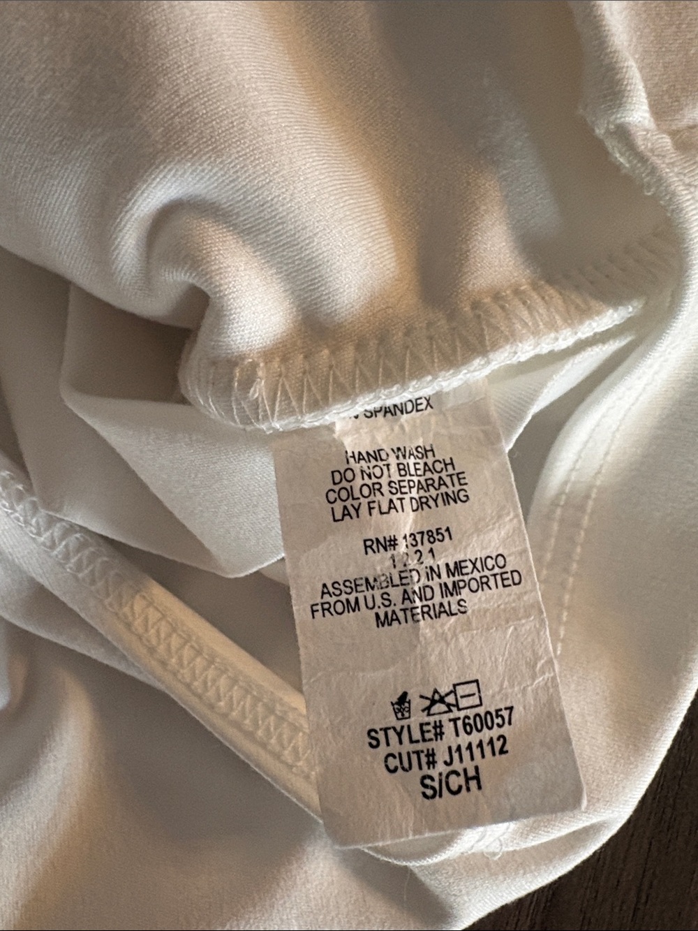 Gaze | White Bodysuit | Snap Closure | - Picture 12 of 15